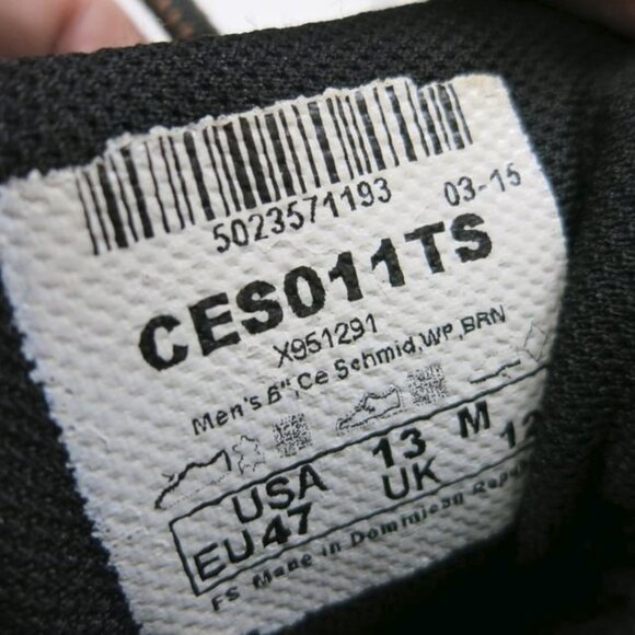 Schmidt Waterproof Nubuck Leather Boots Shoes Mens Work Footwear sz 13 - Picture 8 of 9